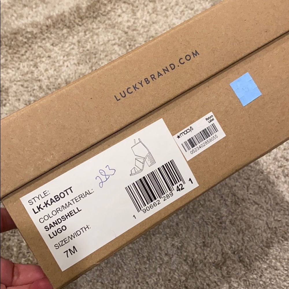 Lucky Brand sandal heel (LK KABOTT Sandshell Lugo)